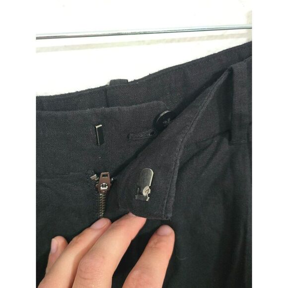 NWT Gap Linen Blend Pleated  Shorts Womens Sz Large Petite - Picture 3 of 8